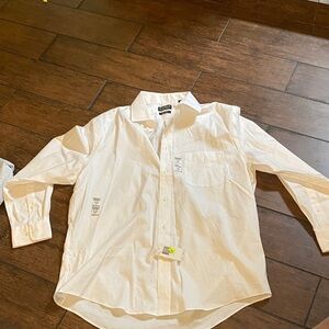 Lauren Ralph Lauren White Casual Button Down Shirt